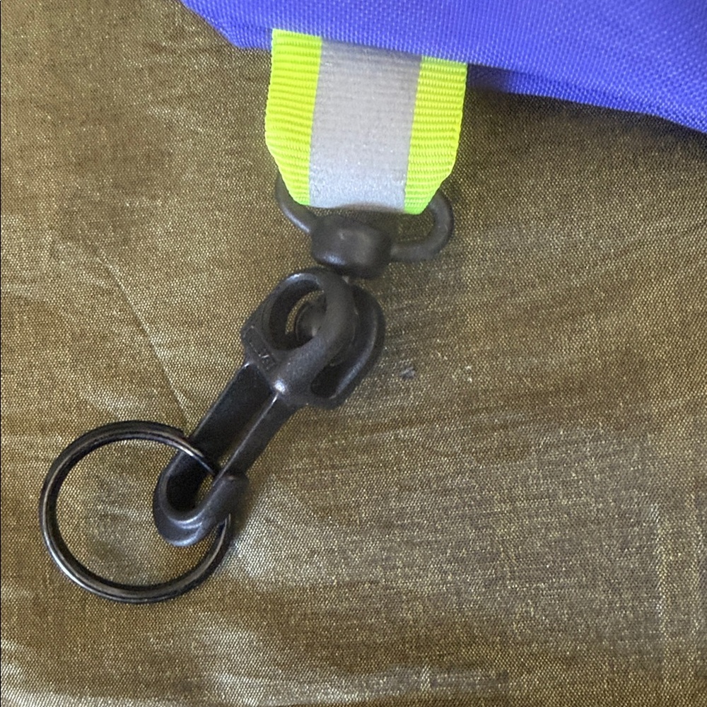 Esprit Purple Coin Pouch with Key Clip - Picture 11 of 11